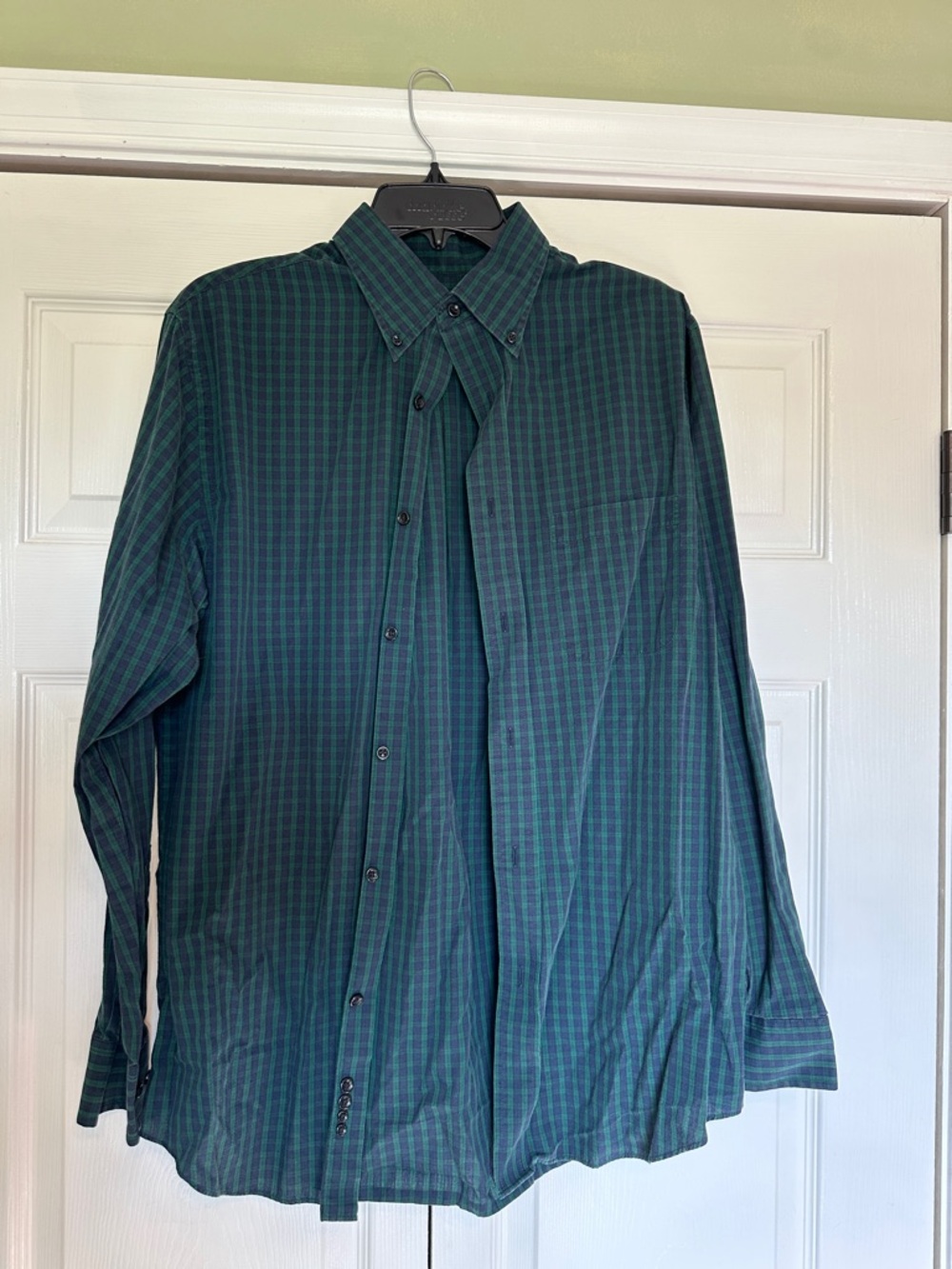 croft & barrow Green Plaid Button-Down Shirt